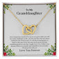 To My Granddaughter | Love You Forever - Interlocking Hearts necklace
