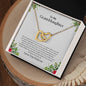 To My Granddaughter | Love You Forever - Interlocking Hearts necklace