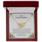 To My Granddaughter | Love You Forever - Interlocking Hearts necklace
